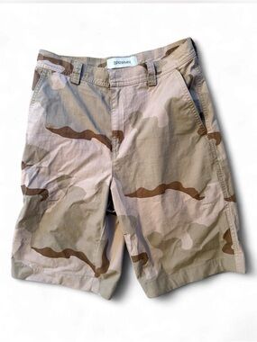 SPRWMN Women’s Desert Camo Cargo Shorts - Tan EUC size S
